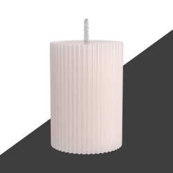 Декоративная свеча 7х10см SCANDYLAB Empire White SL-ES01