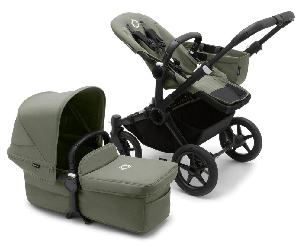 Коляска Bugaboo Donkey 5 Mono Complete 2 в 1 Black/Forest Green-Forest Green