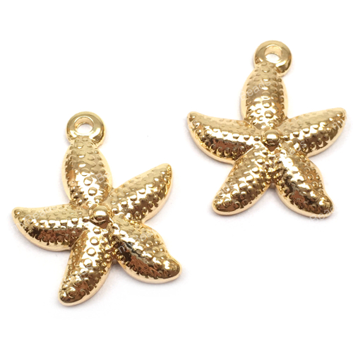 Подвеска "Крупная звезда" 29х20 мм, позолота