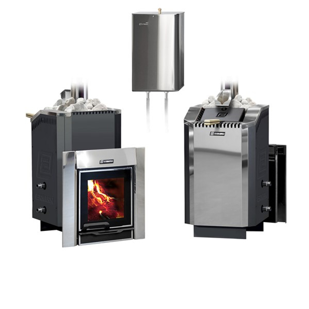 Дровяная печь для бани ЕРМАК 20 ПРЕМИУМ (Сталь)