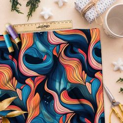 Ткань премиум дюспо орнамент фантазии