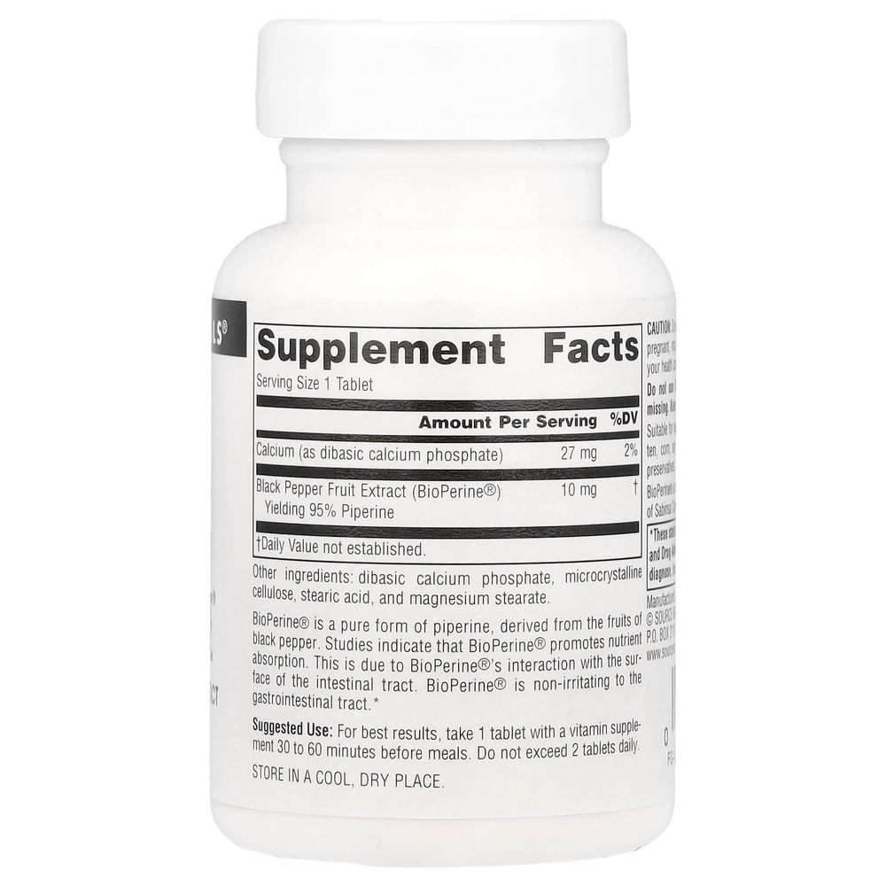 Source Naturals, BioPerine®, 60 таблеток