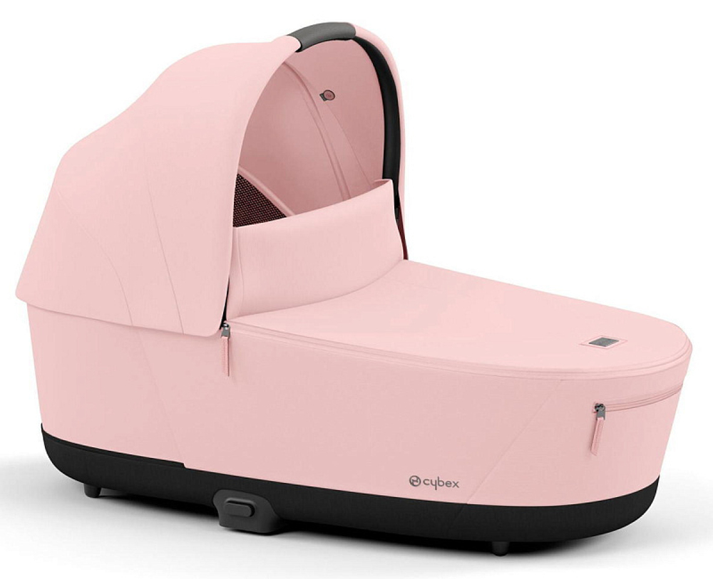 Коляска для новорожденных Cybex Priam IV Chrome Brown Peach Pink
