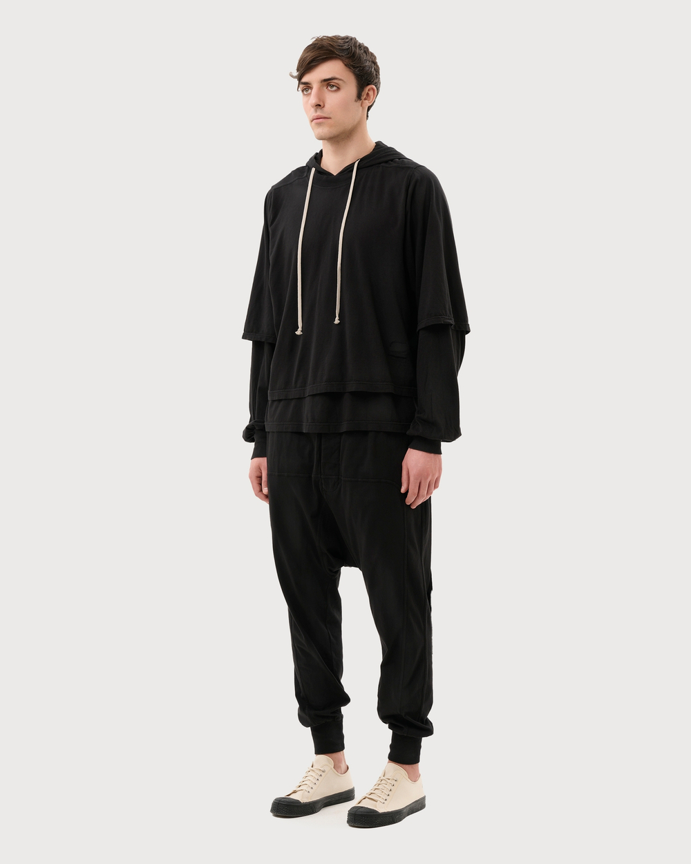RICK OWENS DRKSHDW ХУДИ ЧЕРНАЯ LIDO HUSTLER