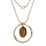 Колье Fiore Luna TIGER EYE LN5129 BR/RG