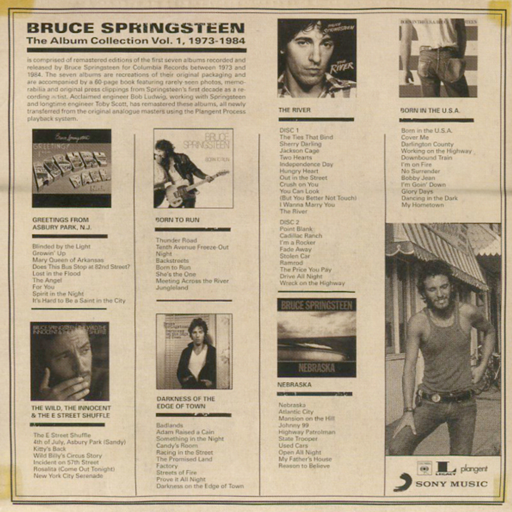 Bruce Springsteen / The Album Collection, Vol. 1 (8CD)
