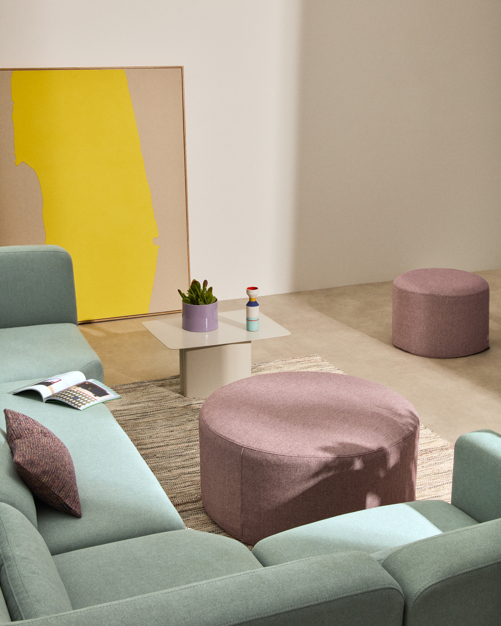 Чехол на подставку для ног Kaeli фиолетовый Ø90 см