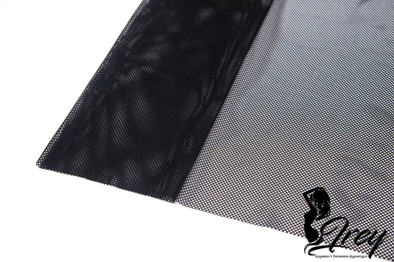 Сетка эластичная перфорация мелкая оптом, черный 170