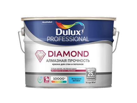 Dulux Diamond Matt / Дюлакс Даймонд Мат матовая износостойкая краска для стен и потолков