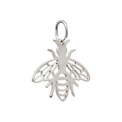 Подвеска Пчела - ювелирный кулон из серебра 925 пробы