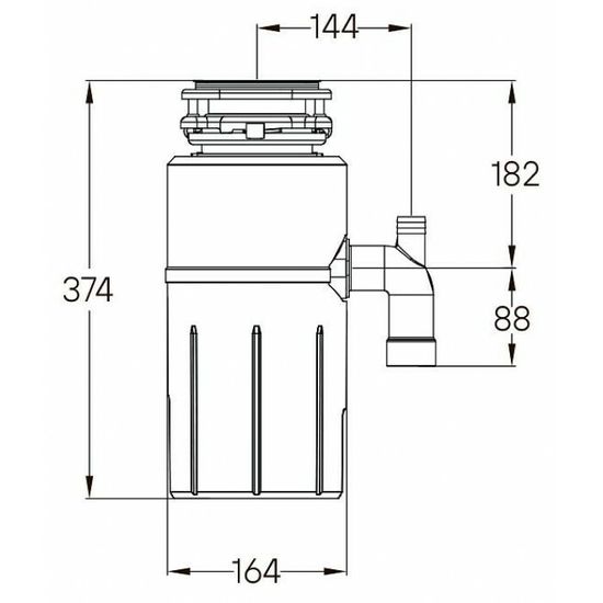 Измельчитель пищевых отходов  Paulmark Intenso 500