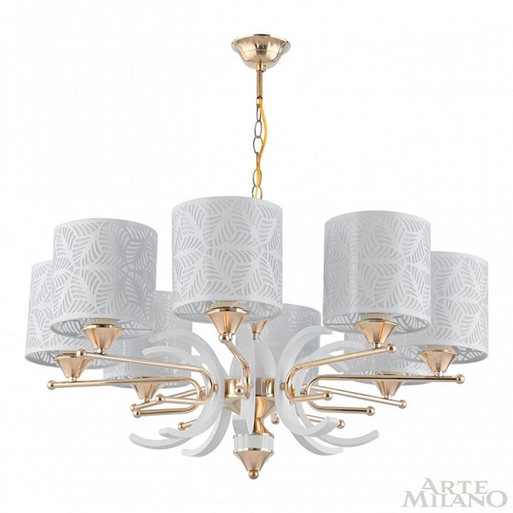 Подвесная люстра Arte Milano Florentia-2097 302097/8 Wh/Gd