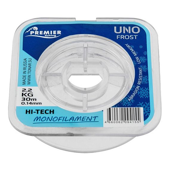 Леска UNO FROST 0,14mm/30m Clear Nylon PREMIER fishing (PR-UF-T-014-30)