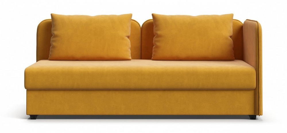 Тахта Ирис Велюр Монолит желтый