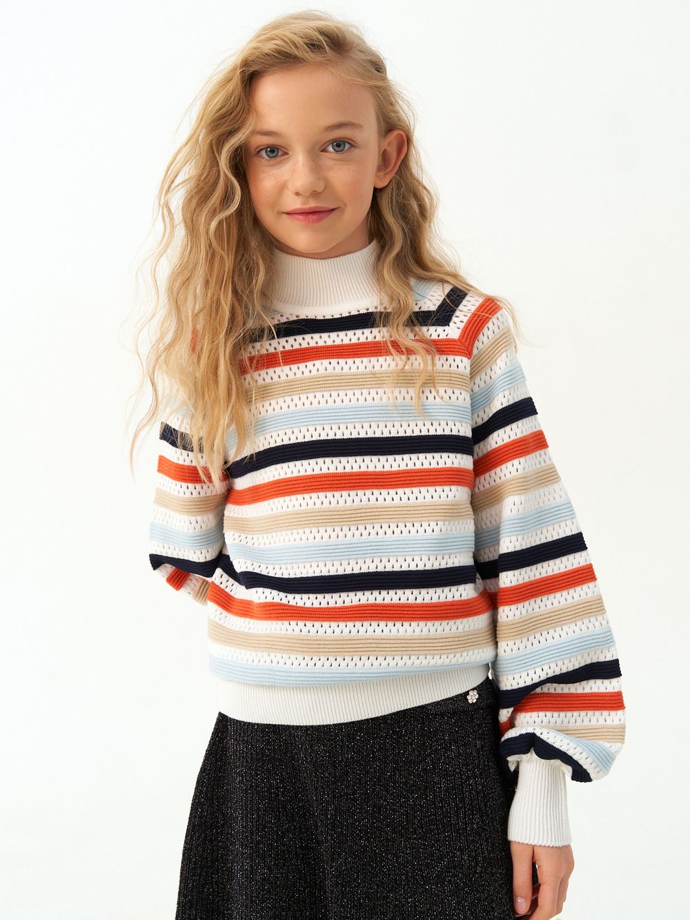 Джемпер для девочки AT1215 мультиколлор