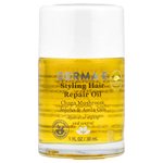 DERMA E, масло для укладки, восстанавливающее здоровье волос, 30 мл (1 жидк. унция)