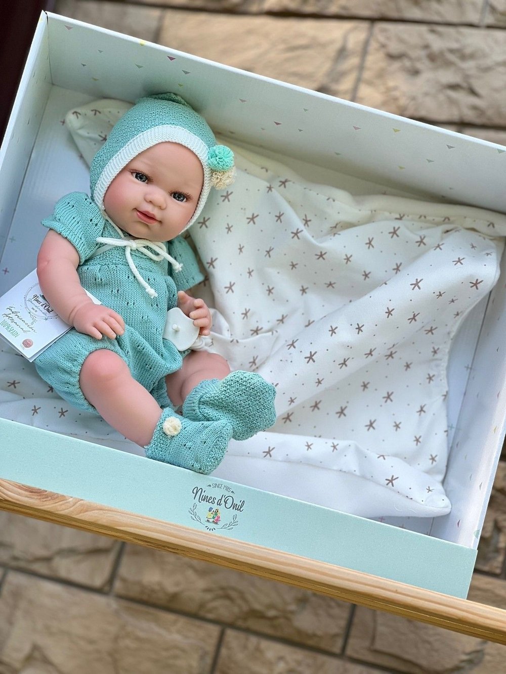 Кукла Реборн Nines 37см Baby виниловая (N0231)