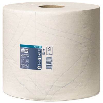 Протирочная бумага повыш. проч. Tork W1/W2 130062 2- х слойная 500 л (23,5х34 см) 170 м белая 2 шт. 1/1