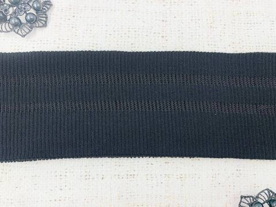 Подвязы трикотажные, ш. 7,5 см, L 100 см, чёрный