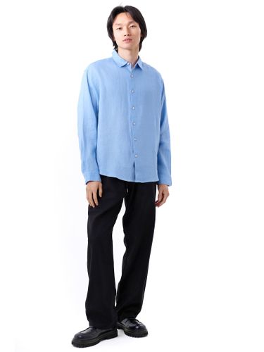 Голубая льняная рубашка Senseera