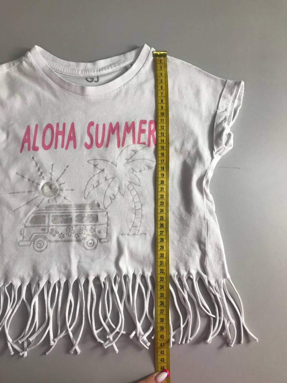 Футболка Gloria Jeans с висюльками, на 6/7 лет