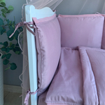 Комплект в кроватку "ЛАПШУЛЯ-ЭКСТРА" Розовый (8 предм.,с балдахином) ш4240  (Балу)