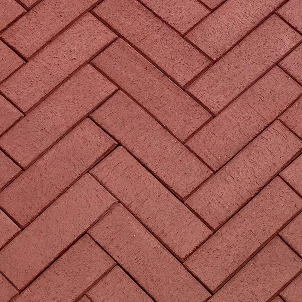 ЛСР, Тёмно-Красный «Эдинбург» Лонг, 250x80x50 - Клинкерная тротуарная брусчатка