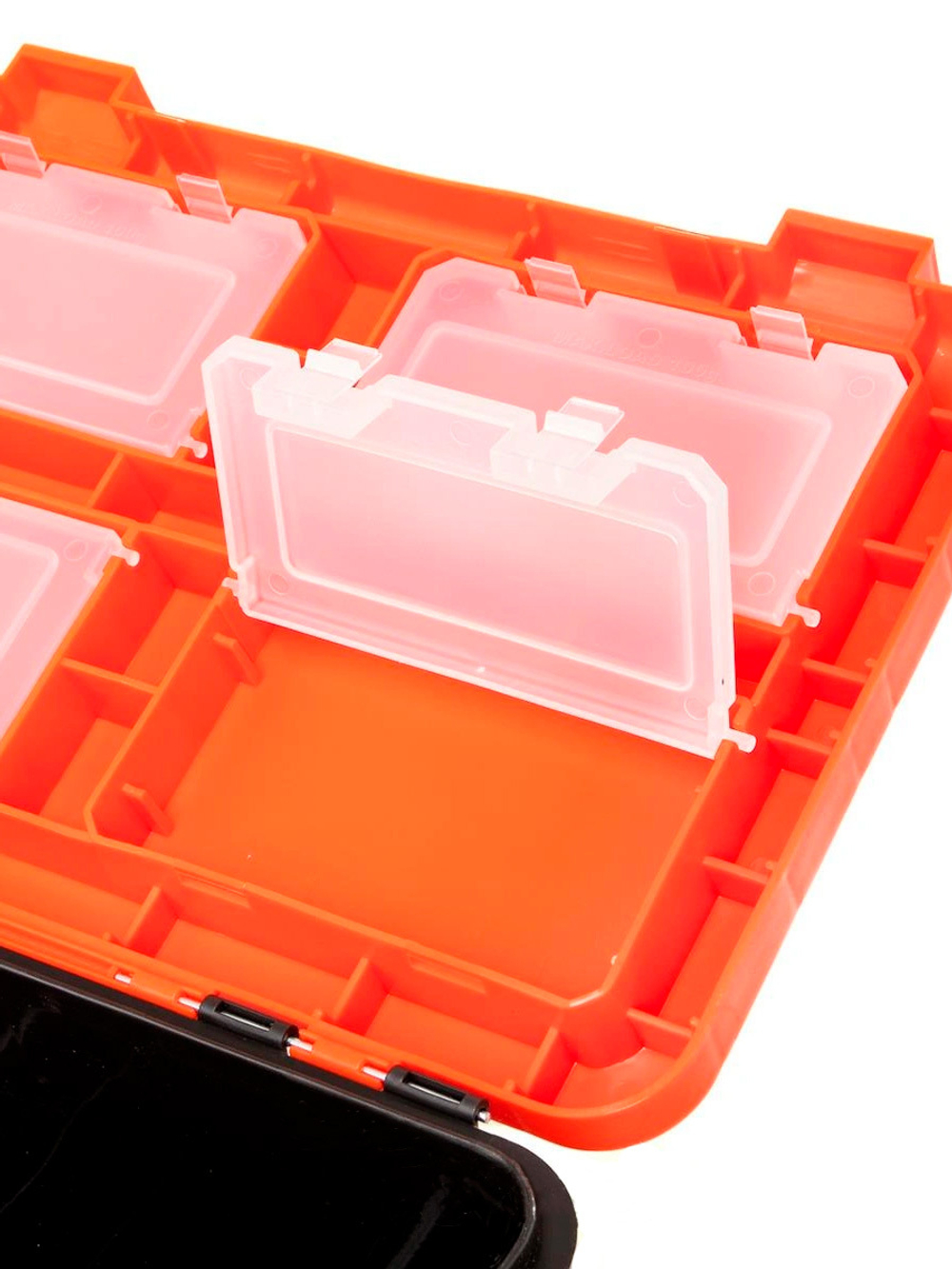 Ящик рыболовный зимний Helios FishBox TROUT оранжевый, с карманами (HS-FB-IML-19-O)