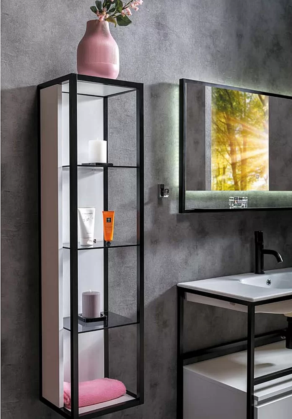 Пенал Armadi Art Loft высокий белый