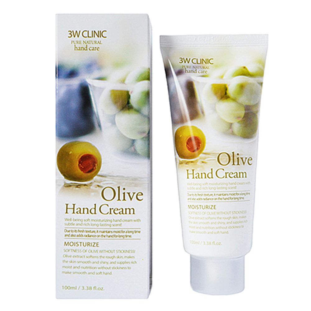 3W Clinic Крем для рук с оливковым маслом - Olive hand cream