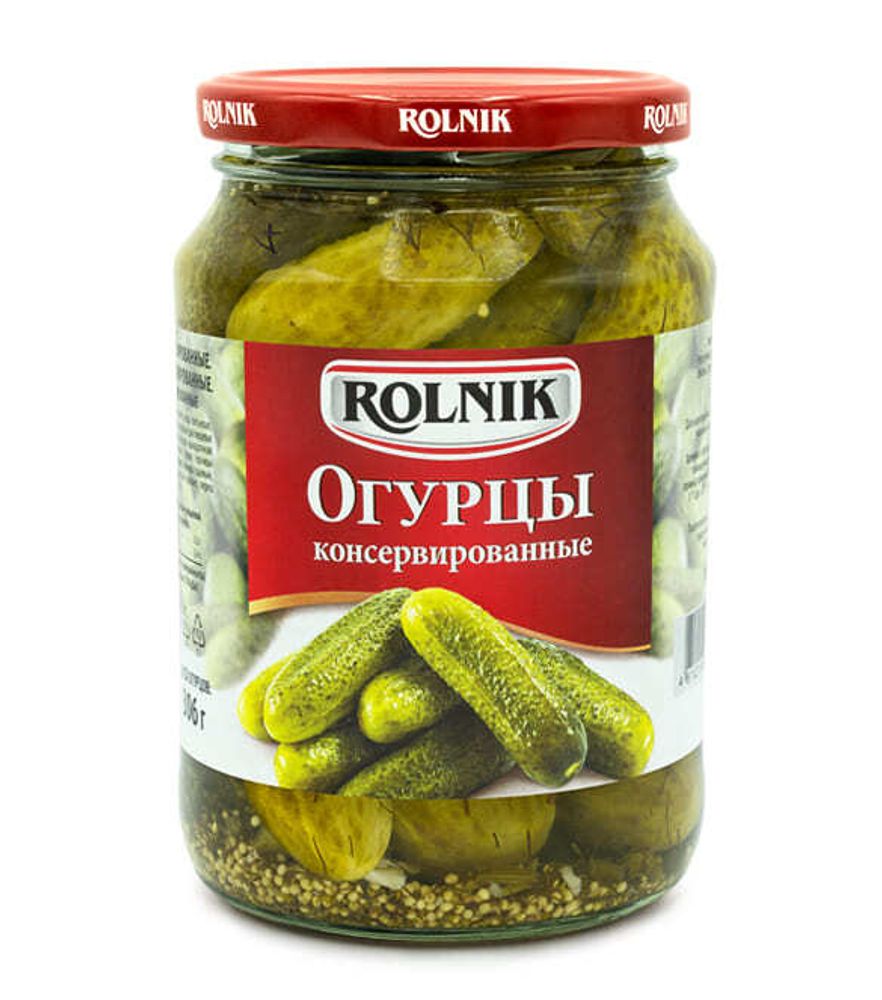 Огурцы консервированные 680г. Рольник - купить не дорого в Москве