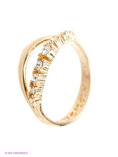 "Гайра" кольцо в золотом покрытии из коллекции "Constanta" от Jenavi