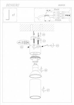 Спот Denkirs DK2029 DK2029-WH