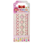 Наклейки-стразы Alingar, акриловые, "Здезды и цветы", пакет с европодвесом