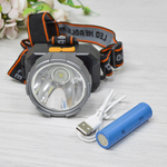 Фонарь на голову LED, зарядка от USB, BL-SQ-602