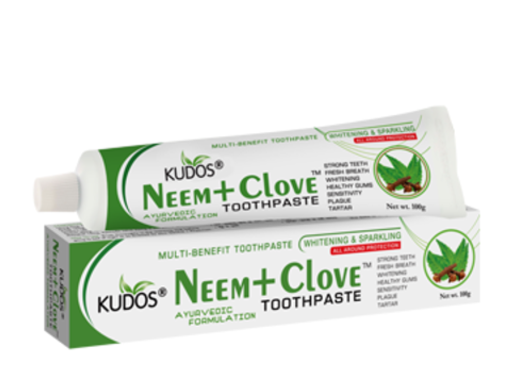 Зубная паста Kudos Neem + Clove, Ним и гвоздика, 100 г