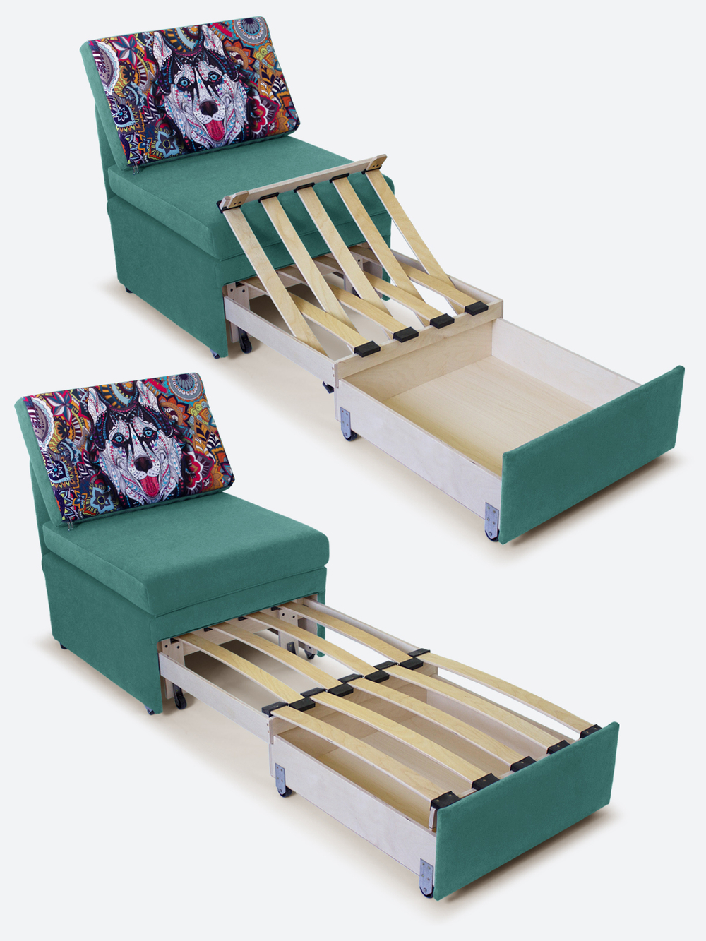 Кресло-кровать "Миник", купон Хаски