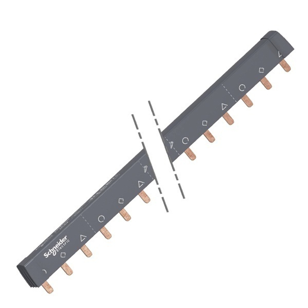 Гребенчатая шина 3-полюсная (L1L2L3…) 24 модулей 100А Schneider Electric A9XPH324