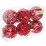 Набор шаров «Вивальди» 6 см (в наборе 6 шт), Красный