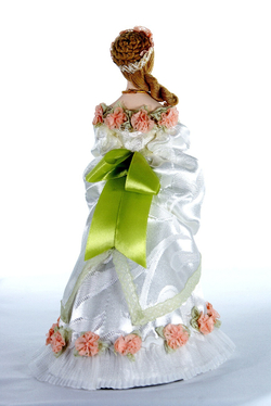 Кукла коллекционная Потешного промысла Дама в бальном платье. 19 в. Петербург