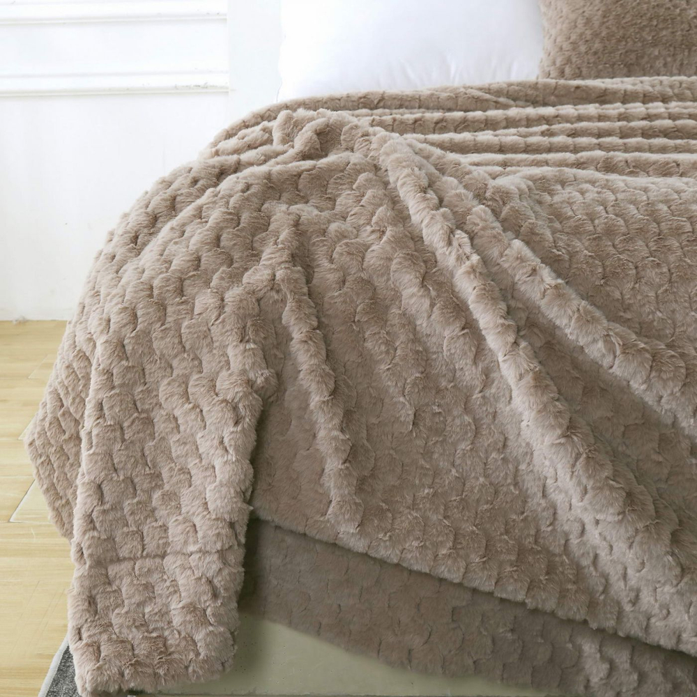 Плед 160х220 Sofi De MarkO Аврил бежевый