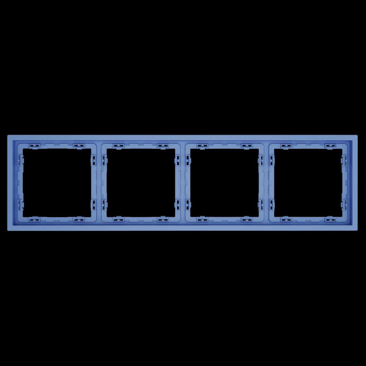Рамка пластиковая S70 на 4 поста, (деним) Voltum VLS100415