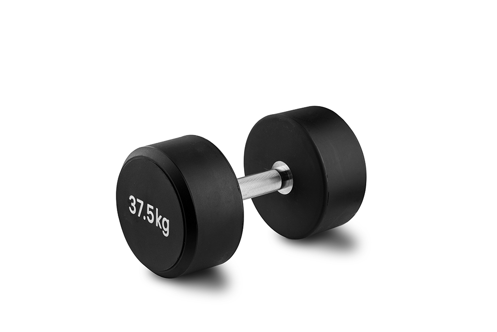 Гантель 37,5 кг PU (черный)