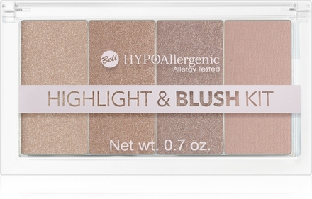 Bell Hypoallergenic - палитра хайлайтеров и румян, 20 g