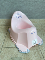 Горшок детский нескользящий "Кролики" розовый