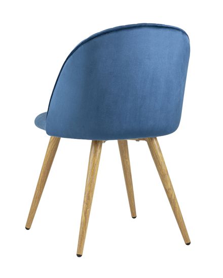 Стул Лион Страйпс велюр голубой 4 шт