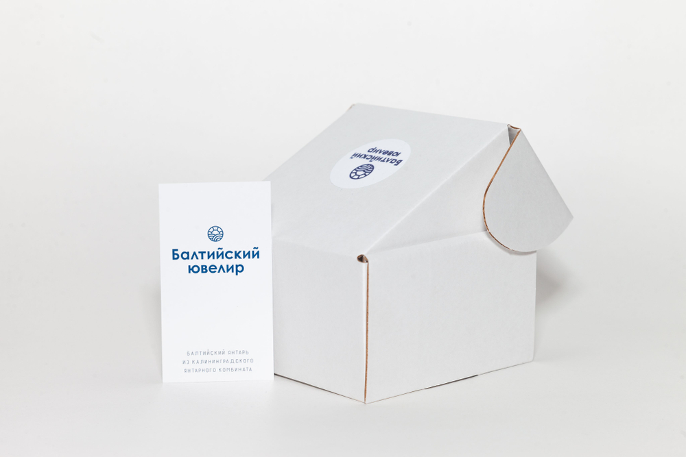 Серебряные серьги с цельным коньячным янтарем, серебро 925 пробы