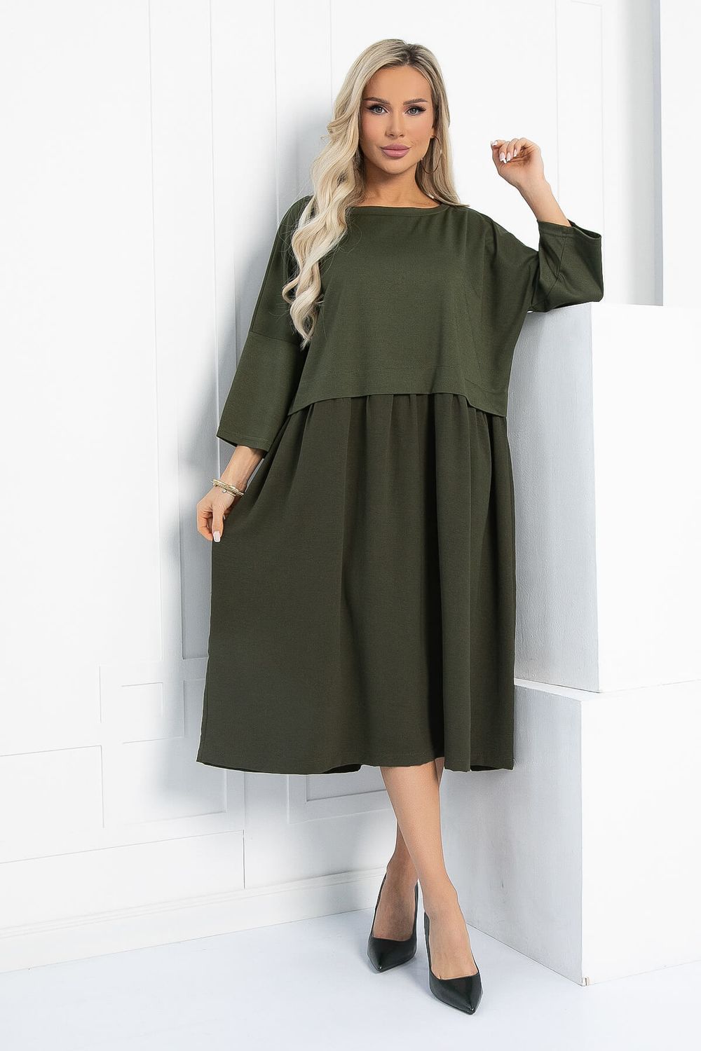 Платье бохо (хаки) П12736-10М LT Collection