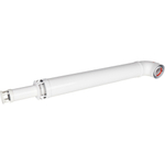ROMMER Комплект дымохода АНТИЛЕД 60/100 - 1000мм (Bosch, Buderus, Navien S/C/E, Baxi ECO Nova/Classic, Baltur, Fondital) в комплекте фланец
