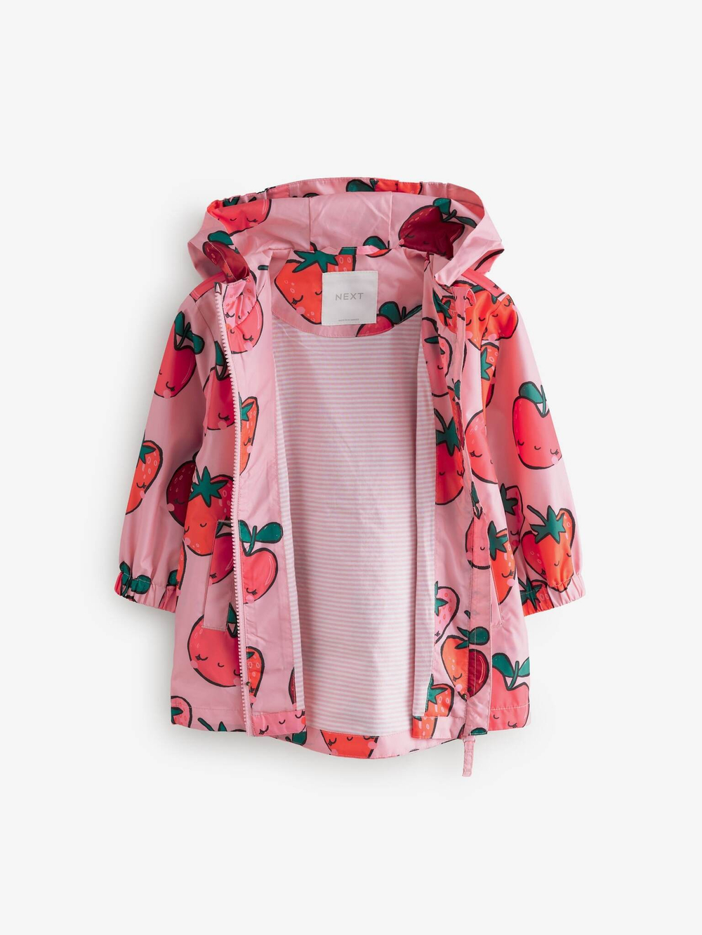 Дождевик с хлопковой подкладкой для девочки Next E25-119, Розовый